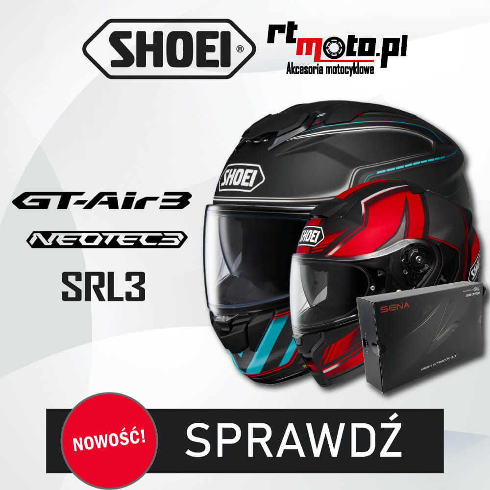 NOWOŚĆ! Kaski SHOEI GT-AIR 3 i NEOTEC 3 JUŻ DOSTĘPNE!