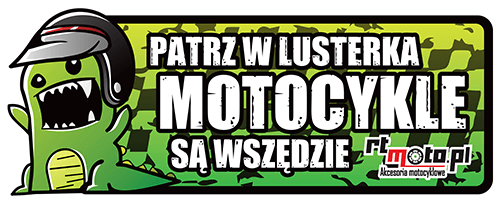 Wlepka RTmoto.pl - patrz w lusterka - zielona